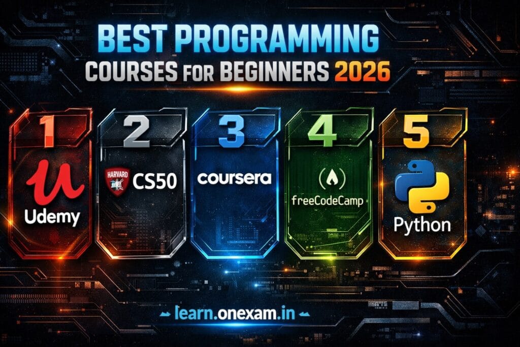 best programming courses for beginners 2026